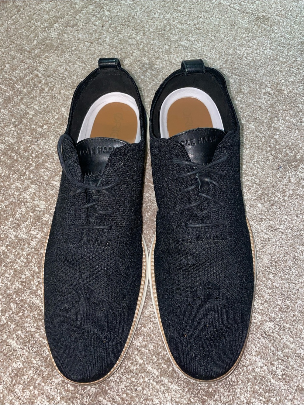 Cole Haan original grand black knit Loafers 14